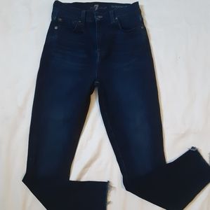 7 FOR ALL MANKIND HIGH WAISTED SKINNY JEANS